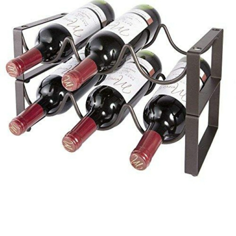 Old dutch iron wine rack